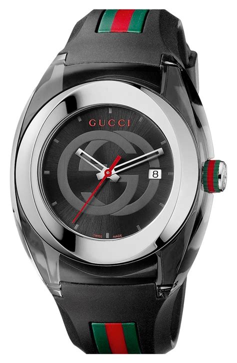 46mm gucci sync xxl sport watch rubber strap white|Gucci Unisex Sync Rubber Strap Sport Watch, 46mm.